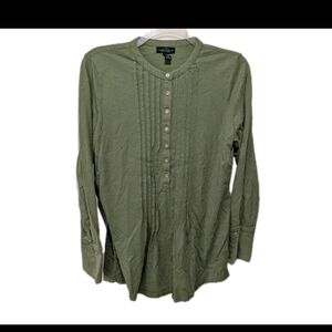 Lauren Ralph Lauren Henley Tunic Top M Western Outdoor Equestrian #7